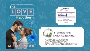 The Love Hypothesis and Conversation with Ali Hazelwood poster