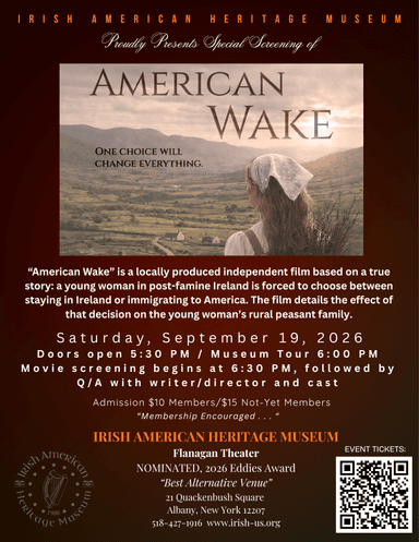 IAHM MOVIE SCREENING: "American Wake" poster