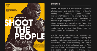 Shoot the People + panel discussion poster