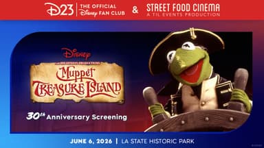 D23 x Street Food Cinema Present: Muppet Treasure Island 30th Anniversary Screening poster