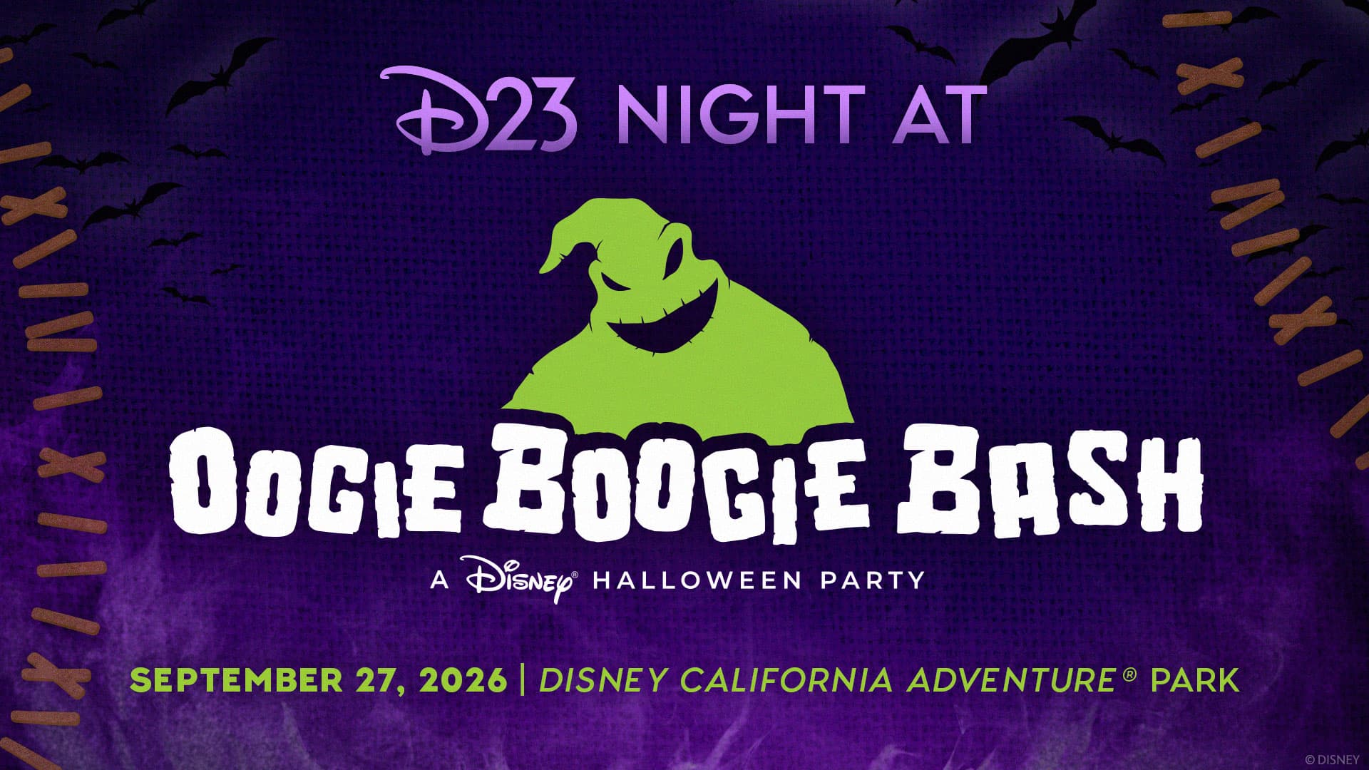 D23 Night at Oogie Boogie Bash – A Disney Halloween Party