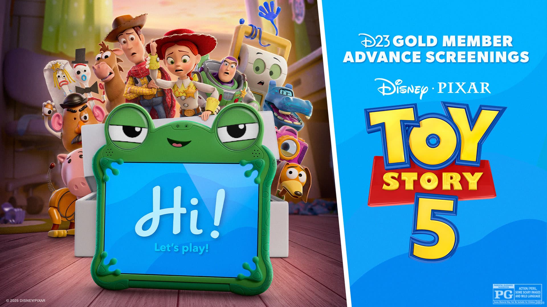 D23 Gold Member Advance Screenings of Disney and Pixar’s Toy Story 5