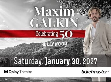 Maxim Galkin 50th Birthday Celebration Tour poster