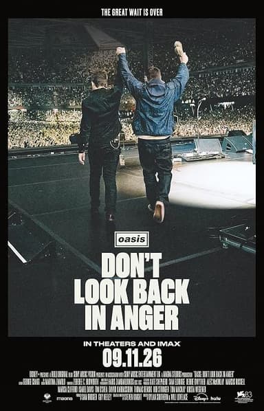 Oasis: Don't Look Back In Anger poster