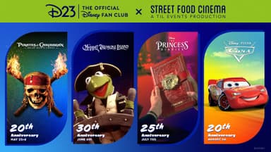 D23 x Street Food Cinema Summer 2026 Outdoor Movie Screenings poster