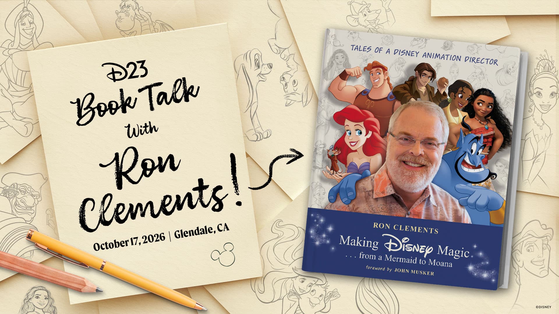 D23 Book Talk with Ron Clements