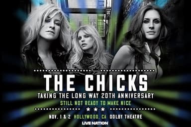 The Chicks Taking The Long Way 20th Anniversary Tour poster